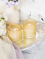 LED glass candle
